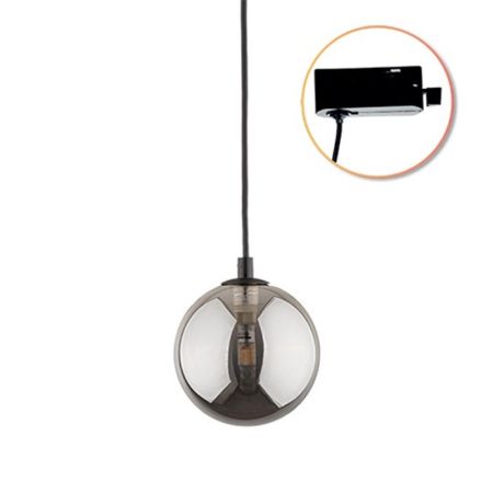 M205021-BB crna+dim staklo G9 3W 4000K šinska visilica Mitea Lighting