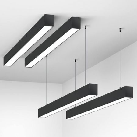 M109051-C 1200x50x60 LED linearna svetiljka (visilica ili nadgradna) crna 24W 6500K, 25 mes. Mitea Lighting 	