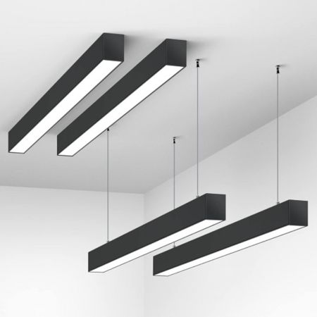 M109051-C 1200x50x60 LED linearna svetiljka (visilica ili nadgradna) crna 24W 4000K, 25 mes. Mitea Lighting