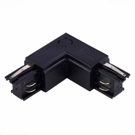 M-4TRACK-L(L)-B crni levi PVC L konektor za trostopeni šinski reflektor Mitea Lighting