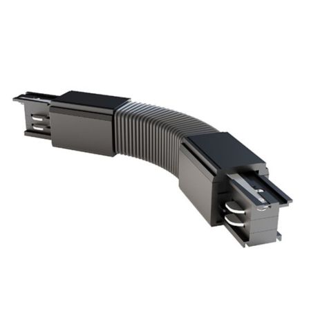 M-4TRACK-F-B crni FLEX PVC konektor za trostopeni šinski reflektor Mitea Lighting