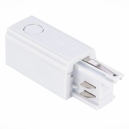 M-4TRACK-N(R)-W beli desni PVC napojni konektor za trostopeni šinski reflektor Mitea Lighting