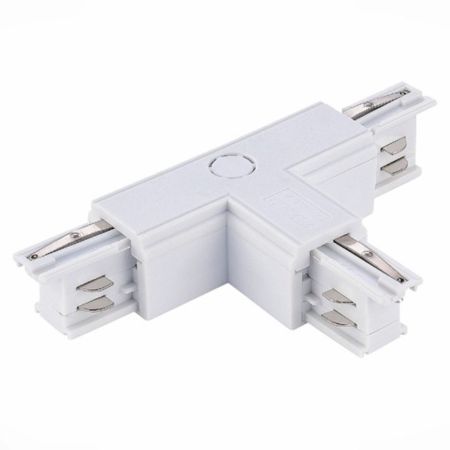 M-4TRACK-T(L1)-W beli levi PVC T konektor za trostopeni šinski reflektor Mitea Lighting