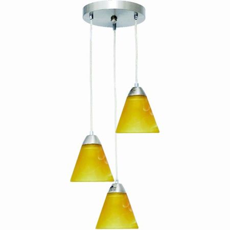 -R M198-3R žuto-bela visilica 3xE27 Max.60W/220V Mitea Lighting