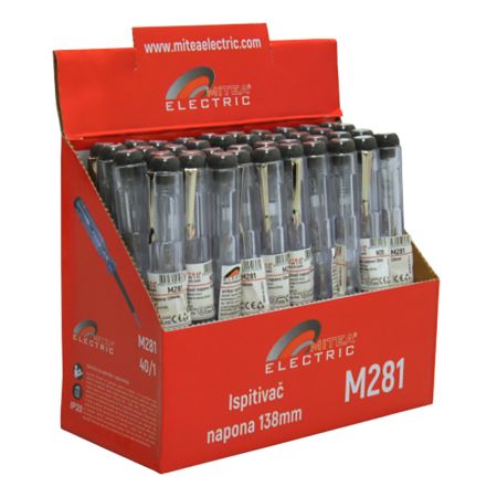 M281 40/1 Ispitivač napona-glinerica 220V 138mm sa metalnom zakačaljkom Mitea Electric