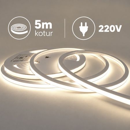 MLI-2835-230V-120-D5 4000K 10W/1m 220-230V IP65 10x10mm 5m kotur NEON FLEX LED traka 120 LED/1m Mitea Lighting
