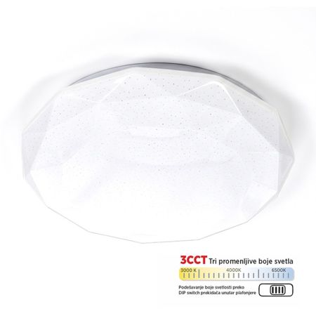 M205403-CCT 36W LED SMD DIP Switch 3000-6500K plafonjera dijamant Mitea Lighting