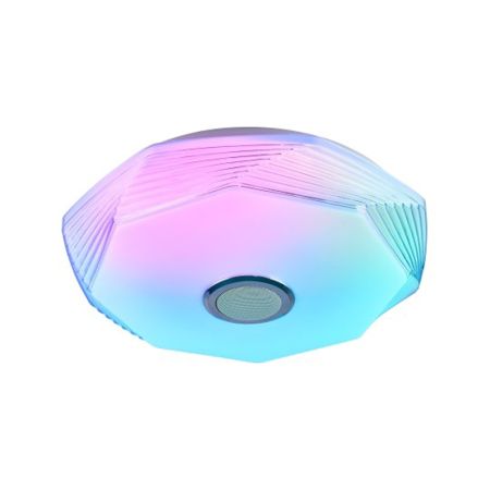 M205435-BT/WRGB 2x24W 410mm LED SMD plafonjera sa zvučnikom AURORA, bluetooth, Android/iOS APP iLink (muzička plafonjera) smart Mitea Lighting