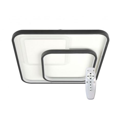 M205470 CRNA 2x24W 3CCT LED SMD 3000~6500K sa daljinskim 2.4G plafonjera Mitea Lighting (25 mes.)
