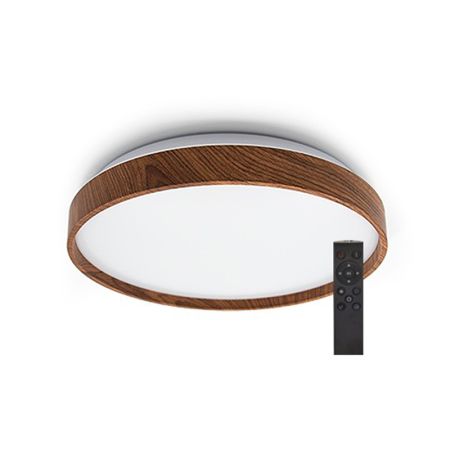 M205485 TAMNA BOJA DRVETA ~72W LED SMD 3000~6500K plafonjera fi500 x h80mm sa daljinskim Mitea Lighting (25 mes.)