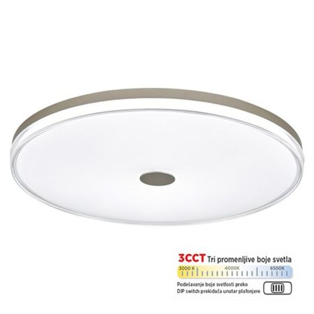 M205530 bela 45W LED CCT DIP switch 3000~6500K plafonjera Mitea Lighting