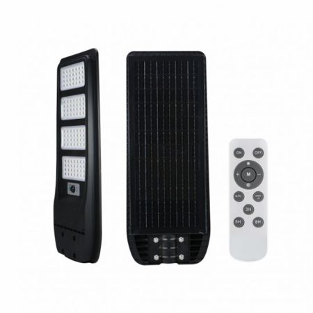 M452400-C4 400W ALL IN ONE solarna LED ulična svetiljka ABS 6500K IP65 radar senzor crna + daljinski Mitea Lighting
