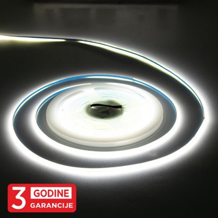 MLH-2110-ML-3 3mm COB LED traka 6500K 5m 12V IP22 7W/1m 384LED/1m 3Y Mitea Lighting