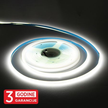 MLH-2110-ML-5 5mm COB LED traka 6500K 5m 12V IP22 11W/1m 384LED/1m 3Y Mitea Lighting