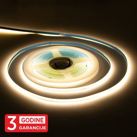 MLH-2110-ML-5 5mm COB LED traka 4000K 5m 12V IP22 11W/1m 384LED/1m 3Y Mitea Lighting