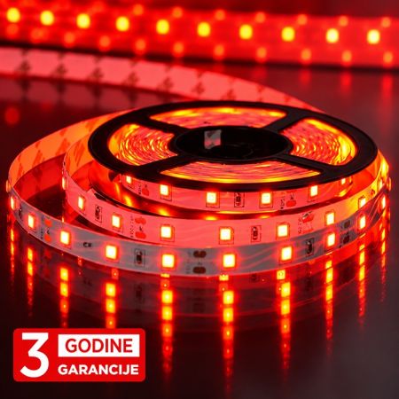 MLR-2835-60-ML 5W/1m 12V crvena IP20 5m kotur SMD LED traka 60 LED/1m Mitea Lighting