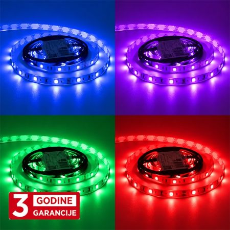 MLR-5050-30-ML 7W/1m 12V RGB IP20 5m SMD LED traka 30 LED/1m 3Y Mitea Lighting