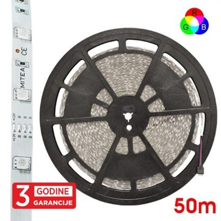 MLR-5050-60-ML RGB LED traka 50m kotur 12V 11W 60 LED/1m IP20 Mitea Lighting