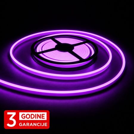 MLG-2835-120-ML 9.5W/1m 12V ljubičasta IP67 5m SMD LED NEON FLEX traka 6x12mm 120 LED/1m 3Y Mitea Lighting