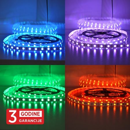 MLR-5050-60 10W/1m 24V RGB IP20 5m kotur SMD LED traka 60 LED/1m 3Y Mitea Lighting