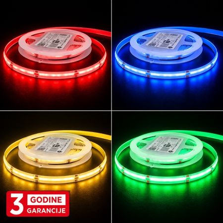 MLH-2835 14W/1m 24V RGB (GRB) IP22 5m kotur COB2110 10mm LED traka 576 LED/1m Mitea Lighting