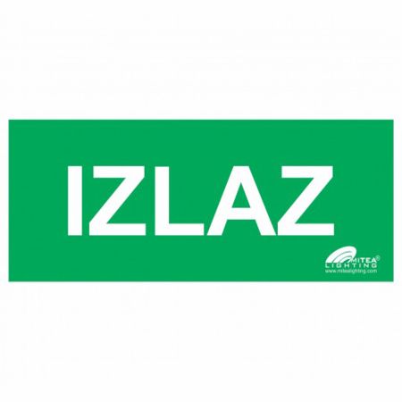 Nalepnica IZLAZ zelena Mitea Lighting