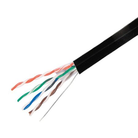 Kabl FTP Cat.6 crni messenger 4x2x0.56mm + sajla CCA Mitea Electric