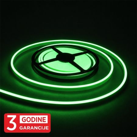 MLG-2835-120-ML 9.5W/1m 24V ZELENA IP67 10m SMD LED NEON FLEX traka 6x12mm 120 LED/1m 3Y Mitea Lighting