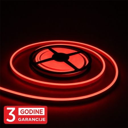 MLG-2835-120-ML 9.5W/1m 24V CRVENA IP67 10m SMD LED NEON FLEX traka 6x12mm 120 LED/1m 3Y Mitea Lighting
