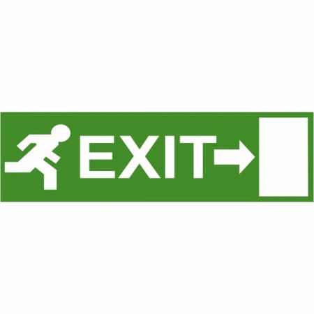 Nalepnica za panik lampu EXIT strelica desno Mitea Lighting