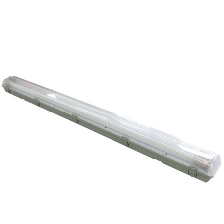 M205601 2x18W LED vodonepropusna svetiljka SINGLE END sa uključenim led cevima 6500K IP65 PC-polikarbonat poklopac Mitea Lighting