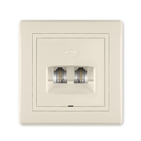 Aling priklj.ptt 2xRJ12 6/2 611.999 Prestige krem