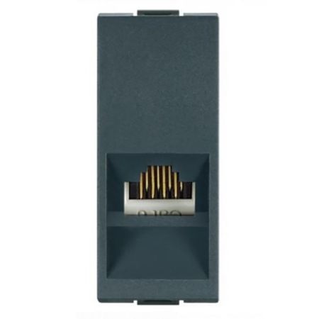 Aling 1M kompjuterska priključnica RJ45.Cat6 antracit siva 665.A MODE