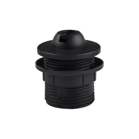 Aling grlo E27 za luster sa obodom bezvijačno crno za navoj M10*1 Ti80. 12023.E