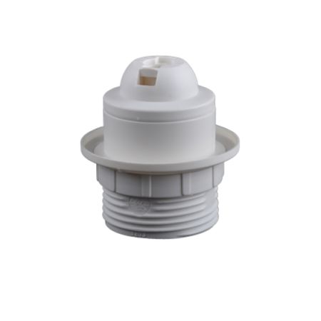 Aling grlo E27 za luster kratko bezvijačno belo za navoj M10*1 Ti80. 12031.O