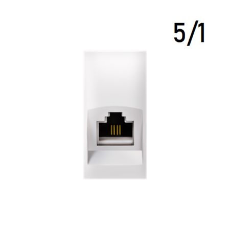 Aling PP E-1Mcomp.RJ45 bela 74221.0