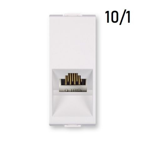 Aling 1M priključnica kompjuterska RJ45.Cat6 beli blok, 10/1 PP665.0 MODE
