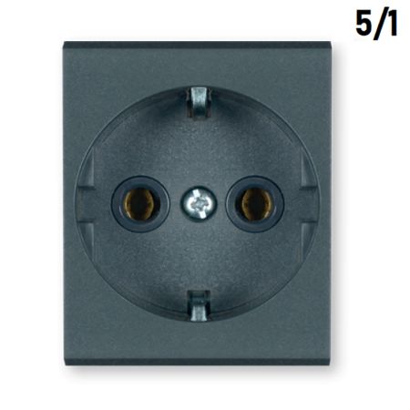 Aling PP 2M priključnica šuho II antracit siva 16A 651.A 5/1 MODE