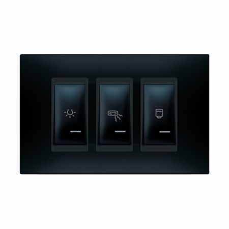 Aling univerzalni set sklopki za kupatilo crna 3x16A 72310.E1E1 EXPERIENCE