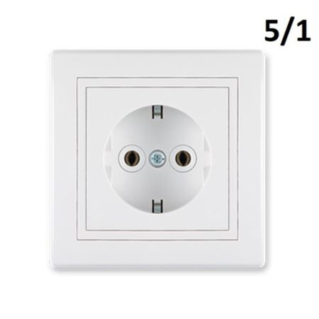 Aling PP priključnica suho II plastična bela PP630.00 5/1 Prestige