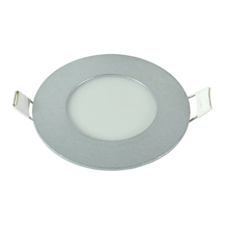 LED panel ugradni okrugli 3W 6500K srebrni M3UO-SIL 