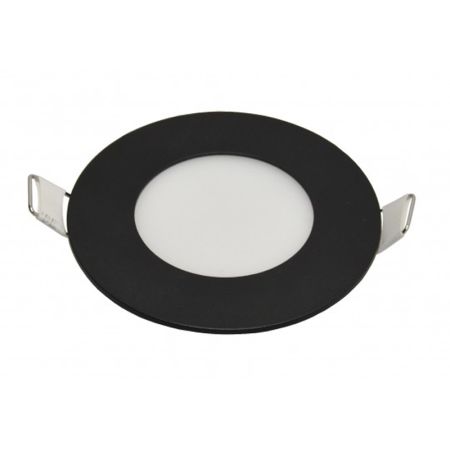 LED panel ugradni okrugli 3W 6500K crni M3UO-BK