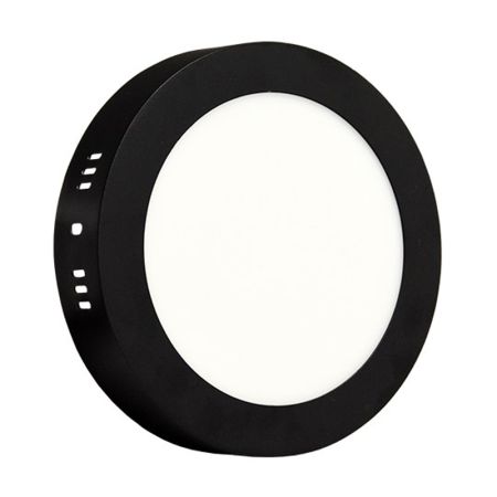 M12NO-BK 12W 6500K crni nadgradni okrugli LED panel Mitea Lighting