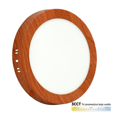 M18NO-WD-CCT 18W 3000~6500K nadgradni okrugli LED panel Mitea Lighting (25 mes.)