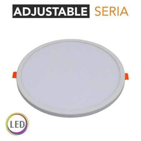 LED panel ugradni okrugli 20W 6500K beli sa podesivim oprugama Mitea Lighting