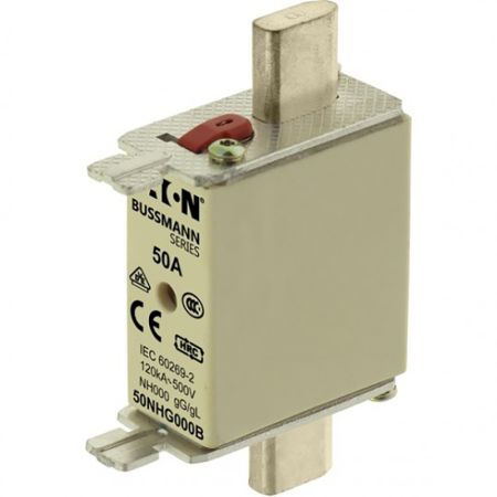 Nožasti osigurač sa indikacijom NH000 50A AC 500V 50NHG000B Eaton