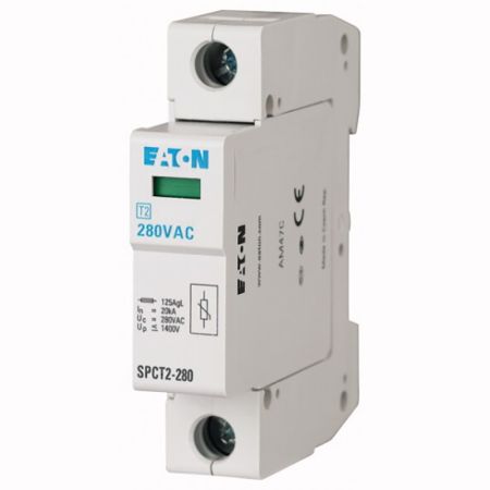 Odvodnik prenapona, klase T2, II, C, modularni, 1p+N 280V, 20kA SPCT2-280/1 167593 Eaton