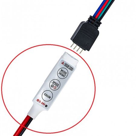 Mini kontroler RGB 72W 12V 3x2A Mitea Lighting