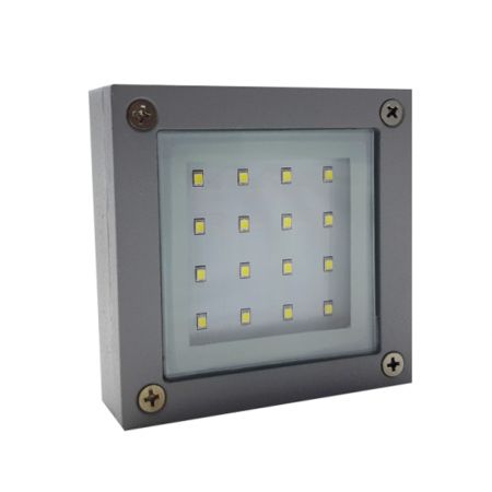 -R M822 SMD 1.5W 6400K zidna LED lampa-spoljna siva IP54 Mitea Lighting