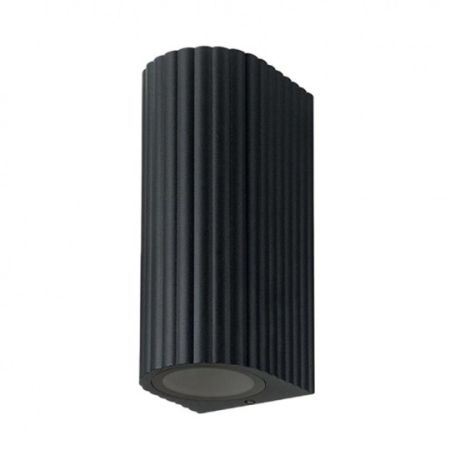 M955020 B CRNA 2xGU10 IP65 bastenska lampa zidna Mitea Lighting
